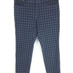 Banana Republic Womens Sloan Dress Pants Skinny Plaid Stretch Navy Blue Size 8 Photo 0