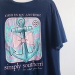Simply Southern Anchor Faith Short Sleeve T-Shirt Top Photo 1