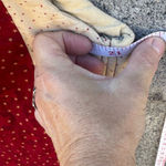 Vintage cottage core Handmade Quilted Farmhouse Vest M Beige Red Size M Photo 6