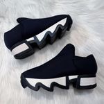 iRi NYC WES I Black Outline Low Top Sneakers Size EU 34.5 (US 4.5) Photo 7