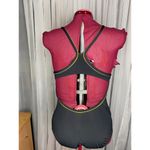 Athleta one piece swimsuit floral green gray black size XL Photo 3