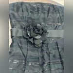 White House | Black Market Ribbon Stripe Strapless Cocktail Dress - Sz 8 - EUC Photo 14