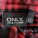 Only  Dress Women Small Red Black‎ Plaid Ivy Shirt True Streetwear Grunge Punk Photo 6