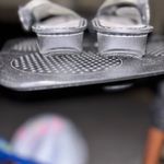 Alegria  PG  Black Shimmer Leather Sandals Women's Size 37 Photo 2