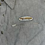 Harley Davidson  Collared Shirt Long Sleeve 100% Cotton Women's Small Gray Photo 8