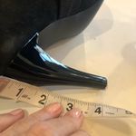 Tahari  Size 8.5 Eva heels with beaded embellishments on strap. Shoes. Pumps. Black suede. Photo 9