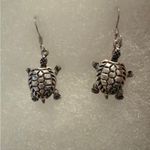 None Sterling Silver 925 Turtle Earrings and Abalone Turtle pendant Photo 2