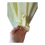 Chico's  Shirt Women 2X Yellow Embroidered Mix Maya Asymmetric Button‎ Down Flowy Photo 9