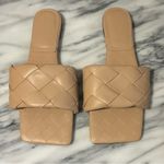 None Women’s Nude Square Toe Woven Sandals Size: 11 Photo 0
