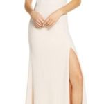 Lulus Song of Love Off the Shoulder Knit Gown Women's Sz Small Blush NWT Photo 0