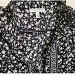 London Style  Collection Black White Floral Dress 12P NWT Petite Photo 4