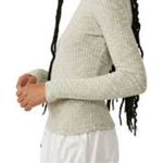 Free People Aura Layering Top In Sea Mist NWOT Photo 6