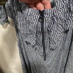 American Eagle  Blue Gingham Off The Shoulder Dress Size XL NWT Photo 4