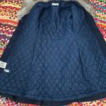 Vintage 70s Bullock's Wilshire Denim Rabbit Fur Belted Penny Lane Coat Size undefined Photo 6