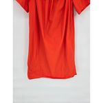 J.Crew  Women Off The Shoulder Orange Cotton Babydoll Smocked Dress Size 2 Photo 5