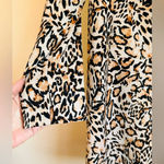 Dennis Basso Printed Twill Button Front Jacket - Leopard Print - Size S Photo 4