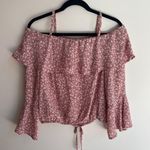 I.N. San Francisco Pink And White Floral Blouse Size Small Photo 1