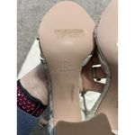 New J.CREW Size 7.5 Stella Heels Metallic Snakeskin Photo 5