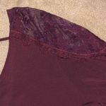 American Eagle Maroon Lace Cutout Top Photo 1