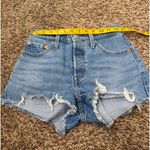 Levi's 501 Womens Denim Shorts Sz 25 Rodeo Daisy Duke's Western Light Wash Photo 7