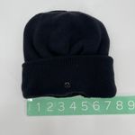 Lululemon Winter Hat One Size Womens Cap Black Fleece Lined Merino Wool Beenie Photo 1