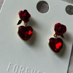 Forever 21 F21 rose stone earrings Photo 1