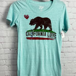 Blue 84  NEW Cali on my mind bear graphic California love tee size Small Photo 0