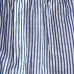 J. Crew Womens Striped Pencil & Straight Skirt Linen Elastic Waist Blue Size XXS Photo 2