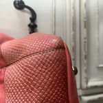 Isaac Mizrahi  Live  Coral Peach Leather‎ Large Purse Photo 6