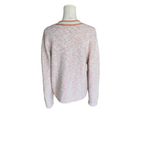 J.Crew  - Marled Sweater Lady Jacket Pink Multi Knit Cardigan Sz L Photo 4