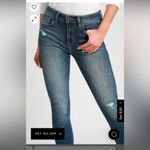 Eunina New Lulus Clara Faded Dark Wash Distressed Skinny Jeans  3 High Rise Photo 3