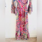 Alexis Pink multicolor geometric Charisma Mystic printed Maxi dress S NWT Photo 8