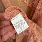 Vivid Importers Of NY Mauve Pink Boho Lace Kimono Duster Coverup XL Photo 5