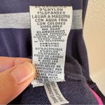 Eliza J  Blue White Pink Striped Sweater Dress Womens L Mini Long Sleeve Fall Photo 4