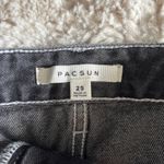 PacSun  Skirt Black Denim Frayed Photo 2