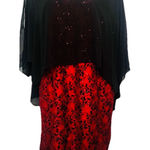 Scarlett Women’s Sparking Red black Evening Party Dress Plus Size 20W Glam New Photo 0
