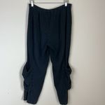 Oh My Gauze Guchi Pants Crop Womens sz 2 L/XL Black Pocket Boho Beach Coastal Size L Photo 4