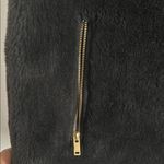 J.Crew Black Fleece Vest with Gold Zippers Photo 2