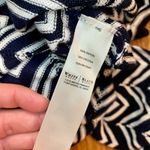 White House | Black Market Navy Chevron Sweater Top Tunic Women Medium Photo 9
