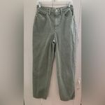 Madewell Baggy Straight Jeans Size 28 Garment Dyed Edition Sage Green Photo 2