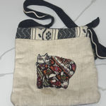 Laurel Burch Embroidered Sun 'N Sand Cat Bag Crossbody Bag Photo 0