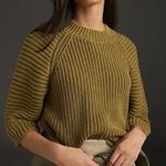 Anthropologie  Maeve Mackenzie Chunky Knit Sweater Top Size Small Moss Green Photo 0