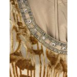 Sundance  "Champagne Vineyard" Silk Blend Beaded Burnout Velvet Dress Size 2 EUC! Photo 3