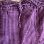 Allison Daley  Purple Check Capri Pants Cargo Cotton Fits Small Womens 8 Comfy Photo 7