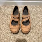 Naturalizer  N5 Comfort Sz 7W Brown leather Women’s Mary Jane Shoes Velcro Strap Photo 1