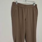 Pull On Pants Tan Zip Pockets Ankle Size 12 Chico's Size 2 Photo 1
