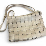 Anthropologie Lindy Woven Clutch Crossbody Woven Basket Weave Bag Purse Vegan Photo 0