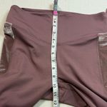 PINK - Victoria's Secret  Dark Pink Leggings with Metallic Gold Detail Photo 3