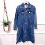 Gap  Denim Seamed Long Sleeve Button Front Dress Size S Photo 1