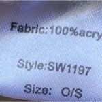 Elan NWOT  Black Fringe Knit Bohemian Poncho Sweater Shrug One Size Womens Photo 9